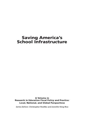 cover image of Saving America's School Infrastructure